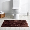 image:imageLUXE WEAVERS Gray 20x32 Bath Mat with Non Slip Backing Plush Bathroom RugBrown
