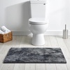 image:imageLUXE WEAVERS Gray 20x32 Bath Mat with Non Slip Backing Plush Bathroom RugGrey