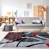 image:imagePersianRugs Luxe Weavers Victoria Collection 3895 Gray 7 ft x 10 ft Modern Abstract Geometric Stain Resistant Area Rug