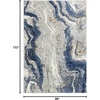 image:imageLUXE WEAVERS Marble Abstract Area Rug Blue 5x7Blue
