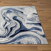 image:imageLUXE WEAVERS Marble Collection 497 Blue 9x12 Abstract Marble Swirl Area RugBlue