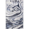 image:imageLUXE WEAVERS Marble Collection 497 Blue 9x12 Abstract Marble Swirl Area RugBlue