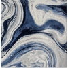image:imageLUXE WEAVERS Marble Collection 497 Blue 9x12 Abstract Marble Swirl Area RugBlue