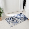 image:imageLUXE WEAVERS Marble Collection 497 Blue 9x12 Abstract Marble Swirl Area RugBlue