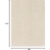 image:imageLUXE WEAVERS Modern Geometric Wave Anthracite 5x7 Area RugCream