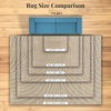 image:imageLUXE WEAVERS Modern Geometric Wave Beige 9x12 Area RugBeige
