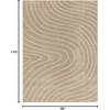 image:imageLUXE WEAVERS Modern Geometric Wave Beige 9x12 Area RugBeige