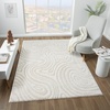 image:imageLUXE WEAVERS Geometric Swirl Cream 9x12 Area Rug High Low Modern CarpetCream