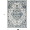 image:imageLUXE WEAVERS Euston Collection 8061 Silver 6x9 Modern Oriental Area RugIvory