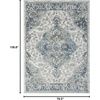 image:imageLUXE WEAVERS Euston Collection 8061 Silver 6x9 Modern Oriental Area RugIvory