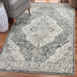 image:imageLUXE WEAVERS Euston Collection 8061 Silver 6x9 Modern Oriental Area RugGrey