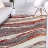 image:imageLUXE WEAVERS Abstract Art Deco Area Rug Grey 9x12Red