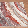 image:imageLUXE WEAVERS Abstract Art Deco Area Rug Grey 9x12Red