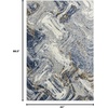 image:imageLUXE WEAVERS Modern Marble Blue 9x12 Abstract Area RugBlue