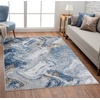 image:imageLUXE WEAVERS Modern Marble Blue 9x12 Abstract Area RugBlue