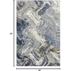 image:imageLUXE WEAVERS Modern Marble Blue 9x12 Abstract Area RugBlue