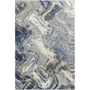 image:imageLUXE WEAVERS Modern Marble Blue 9x12 Abstract Area RugBlue